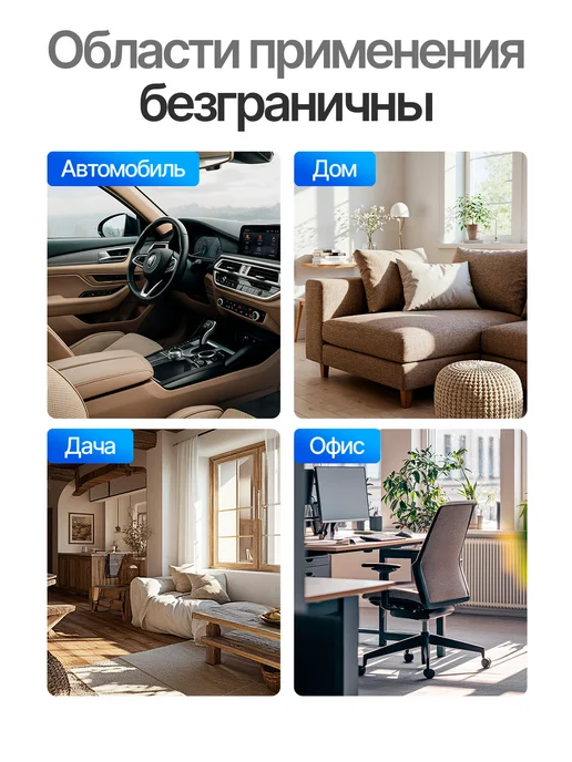 ANVANTE Пылесос для автомобиля беспроводной мощный, черный, фото 7
