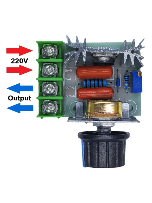 OLNYLO Регулятор напряжения 2000W SCR with Cable, 2000 Вт, фото 4