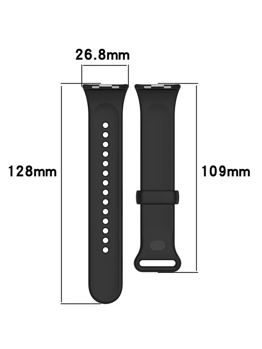 Силиконовый ремешок для Xiaomi Mi Band 9 Pro,Силиконовый, черный, фото 6
