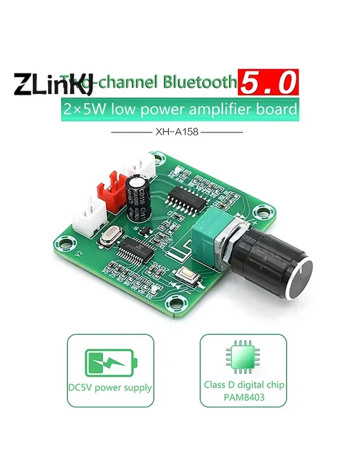 ZLinKJ Bluetooth усилитель XH-A158, вариант, фото 2