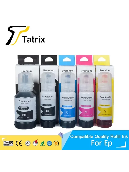 Tatrix International Качественные чернила Tatrix для 002 101 102 105 502 008 504, черный, фото 2