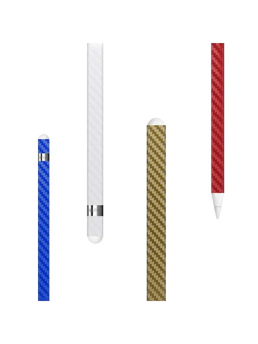 Нет бренда Защитная пленка на Apple Pencil 2, White, карбон, красный, фото 5
