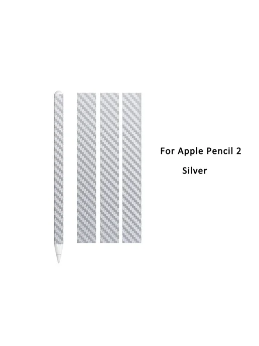 Нет бренда 3D защитная наклейка Apple Pencil2 Blue, серебристый