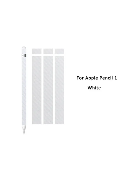 Нет бренда Наклейка из углеродного волокна Apple Pencil1 White, белый