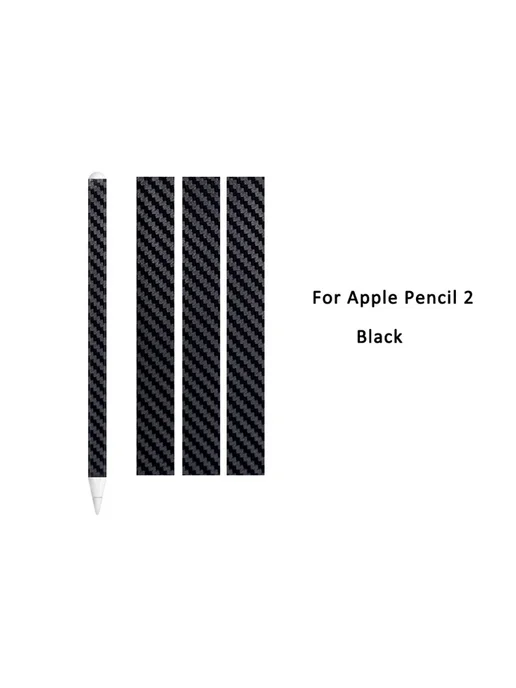 Нет бренда Защитная пленка на Apple Pencil 2, White, карбон, черный