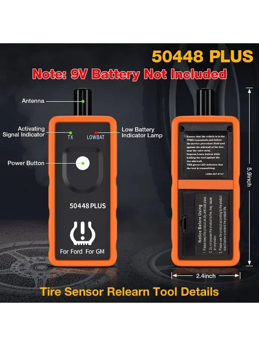 Инструмент для переобучения TPMS для датчиков шин программи, вариант, фото 5