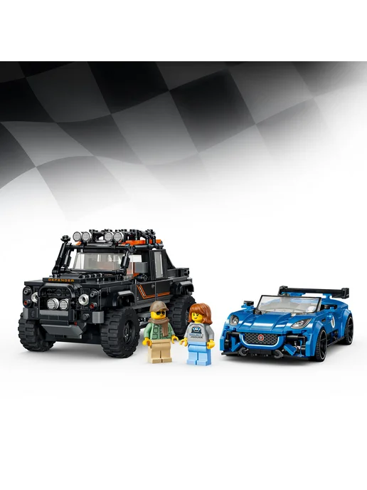 LEGO Конструктор Jaguar Project 7 и Land Rover Defender 77264, вариант, фото 5