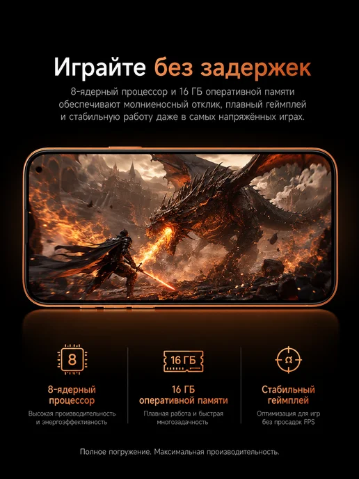 Смартфон Pro Max Honur 600 I17 Pro Max 16/1024 ГБ, серебристый, фото 6