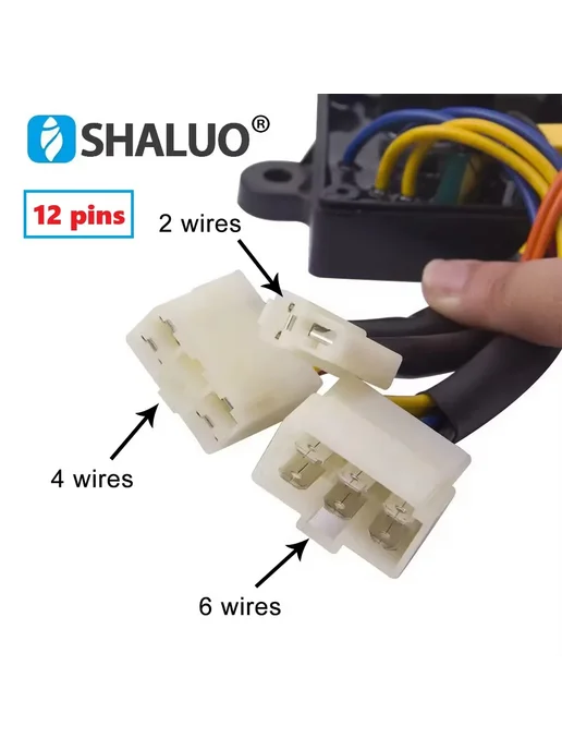 SHALUO Сварочный генератор 5 кВт 8 кВт AVR 3plug 14 wire, вариант, фото 5