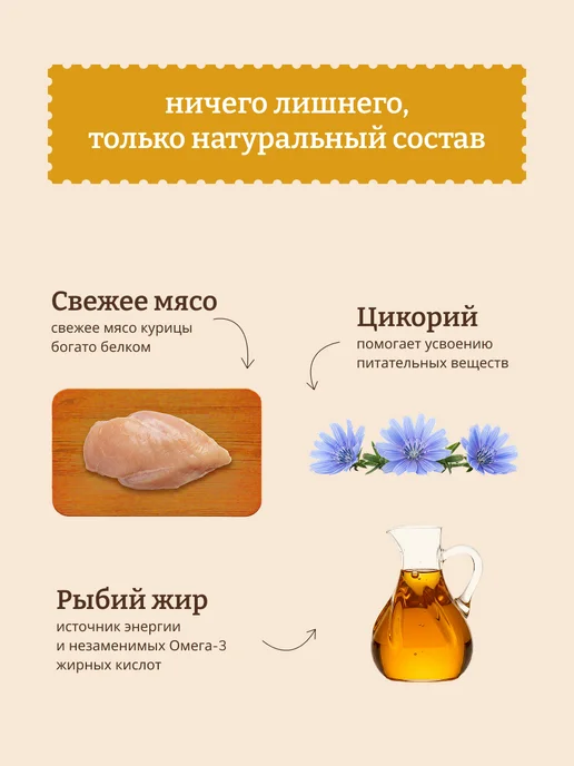 NOW'KITCHEN Влажный корм для стерилизованных кошек курица 6шт по 100г, 6 шт, 100 г, фото 3