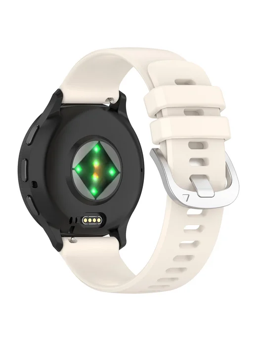 Ремешок Силиконовый для спортивных часов GarminVenu 4 41mm, бежевый, фото 4