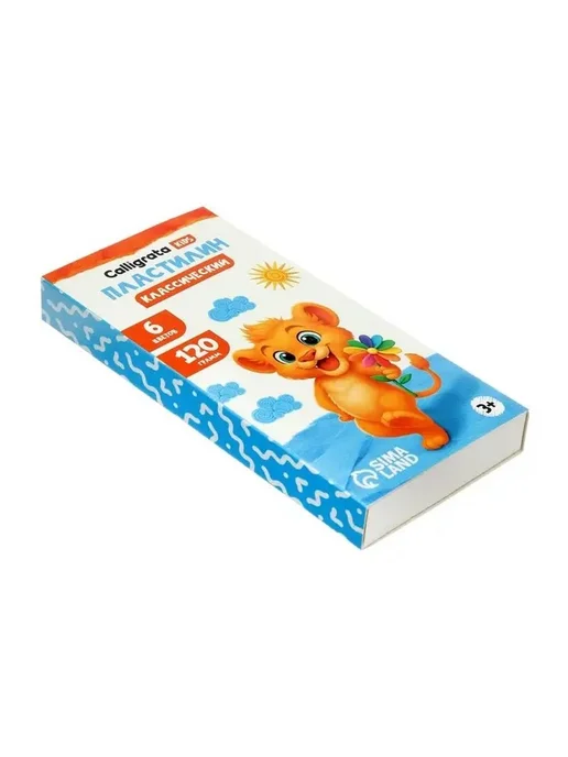 Классический пластилин для творчества, 6 цветов, 6 цв., фото 5