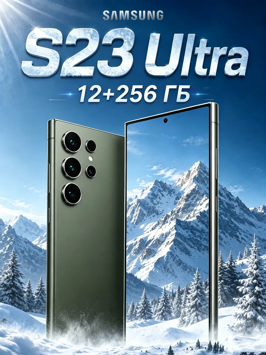 Samsung Смартфон Galaxy S23 ultra 12+256ГБ зеленый SIM+eSIM